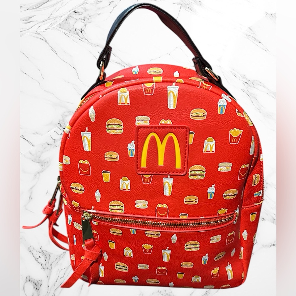 McDonald's Mealtime Favorites Allover Print Mini Backpack